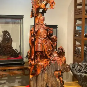 Tượng Quan Công Gỗ Trắc Cao 102cm