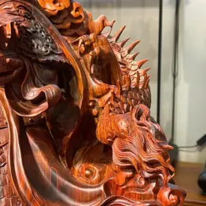 Tượng Quan Công Gỗ Trắc Cao 102cm