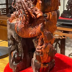 Tượng Quan Công Gỗ Trắc Cao 102cm