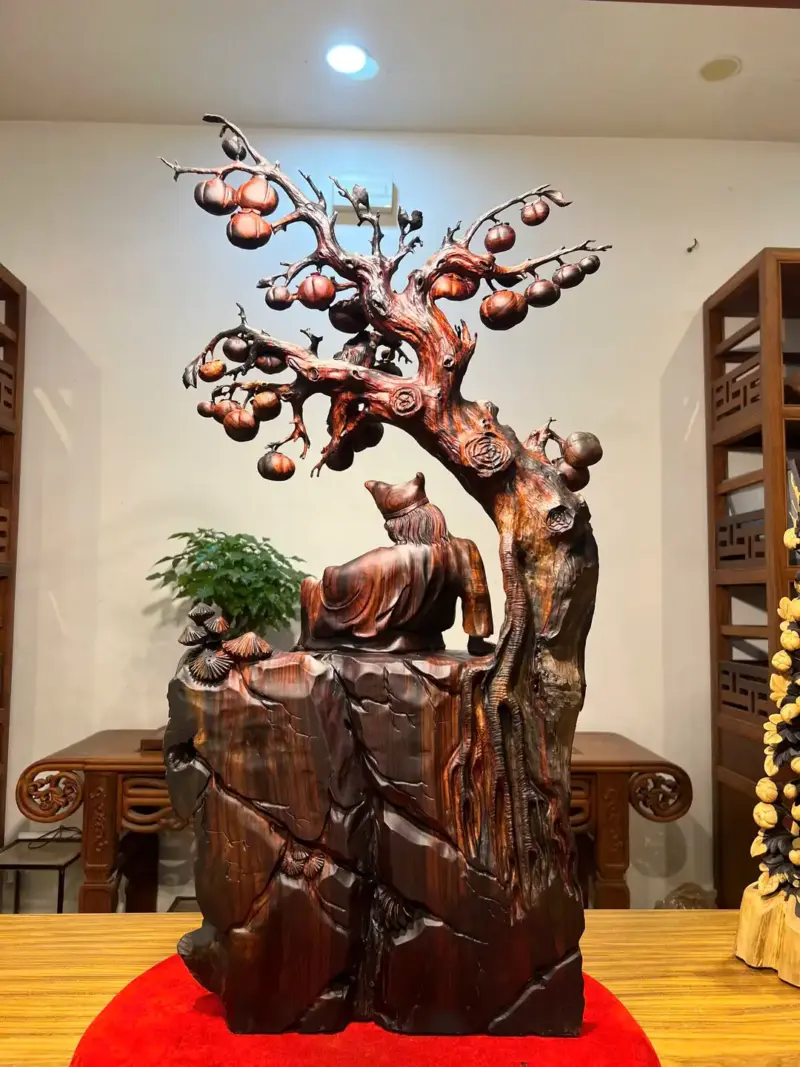 Tượng Tế Công Gỗ Trắc Cao 85cm