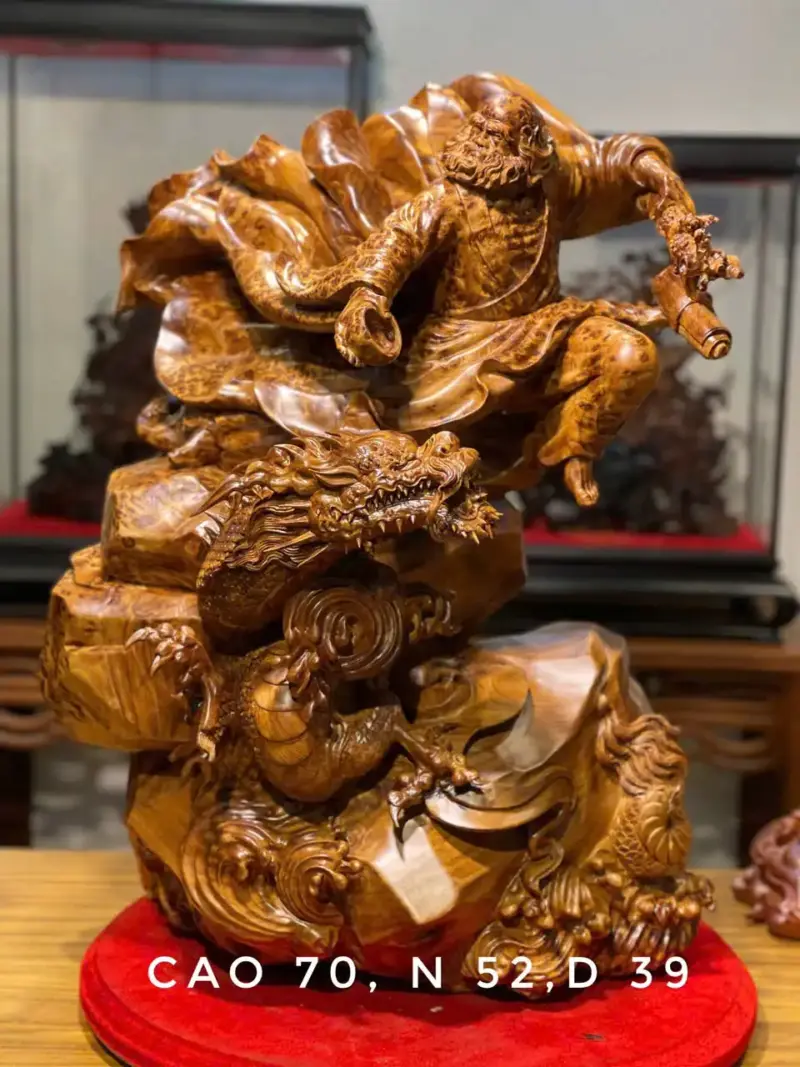 Tượng Đạt Ma Bay Cao 70cm