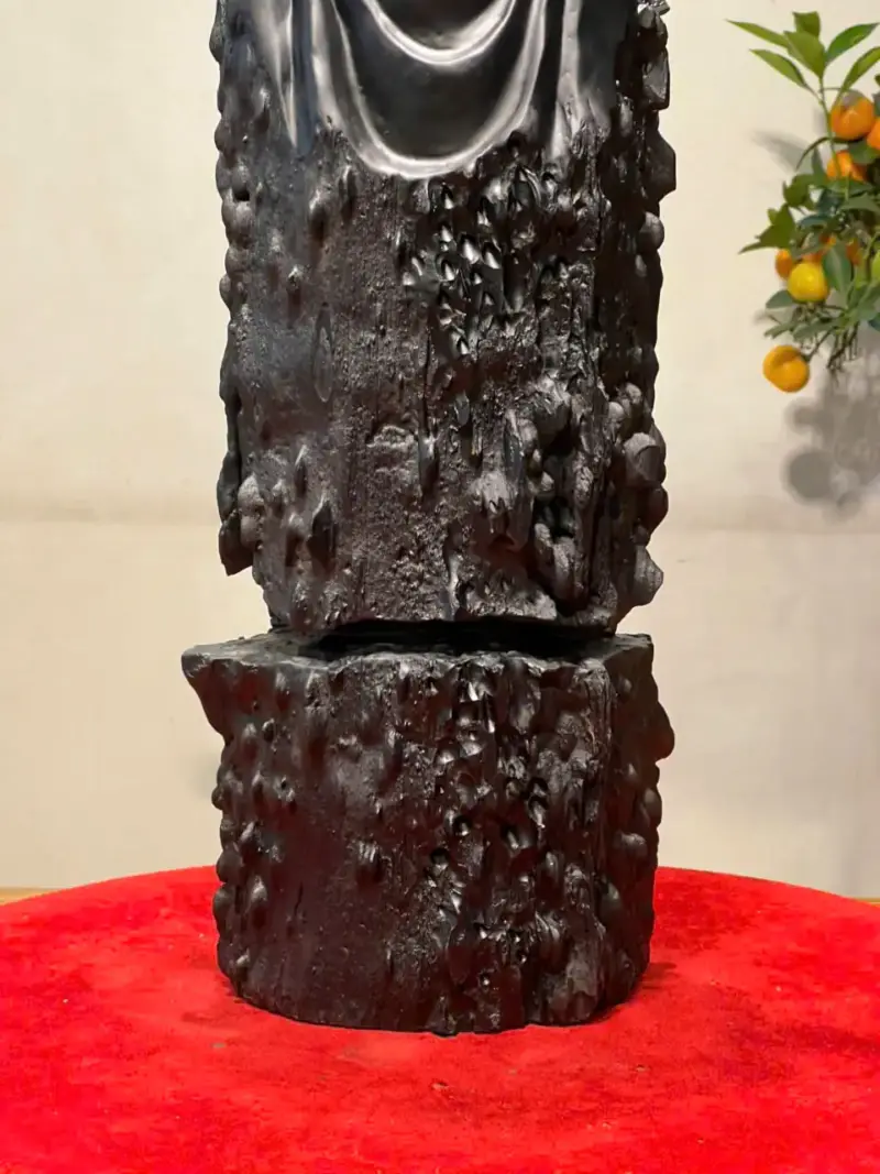 Tượng Quan Công Gỗ Mun Cao 52cm