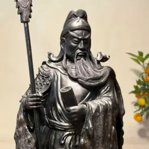 Tượng Quan Công Gỗ Mun Cao 52cm