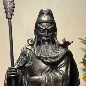 Tượng Quan Công Gỗ Mun Cao 52cm
