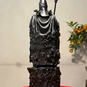 Tượng Quan Công Gỗ Mun Cao 52cm